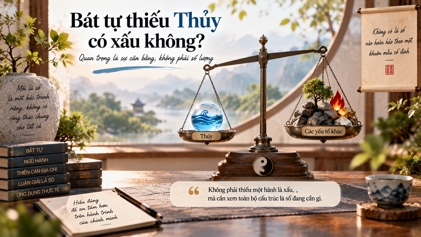 Bát tự thiếu Thủy có xấu không?