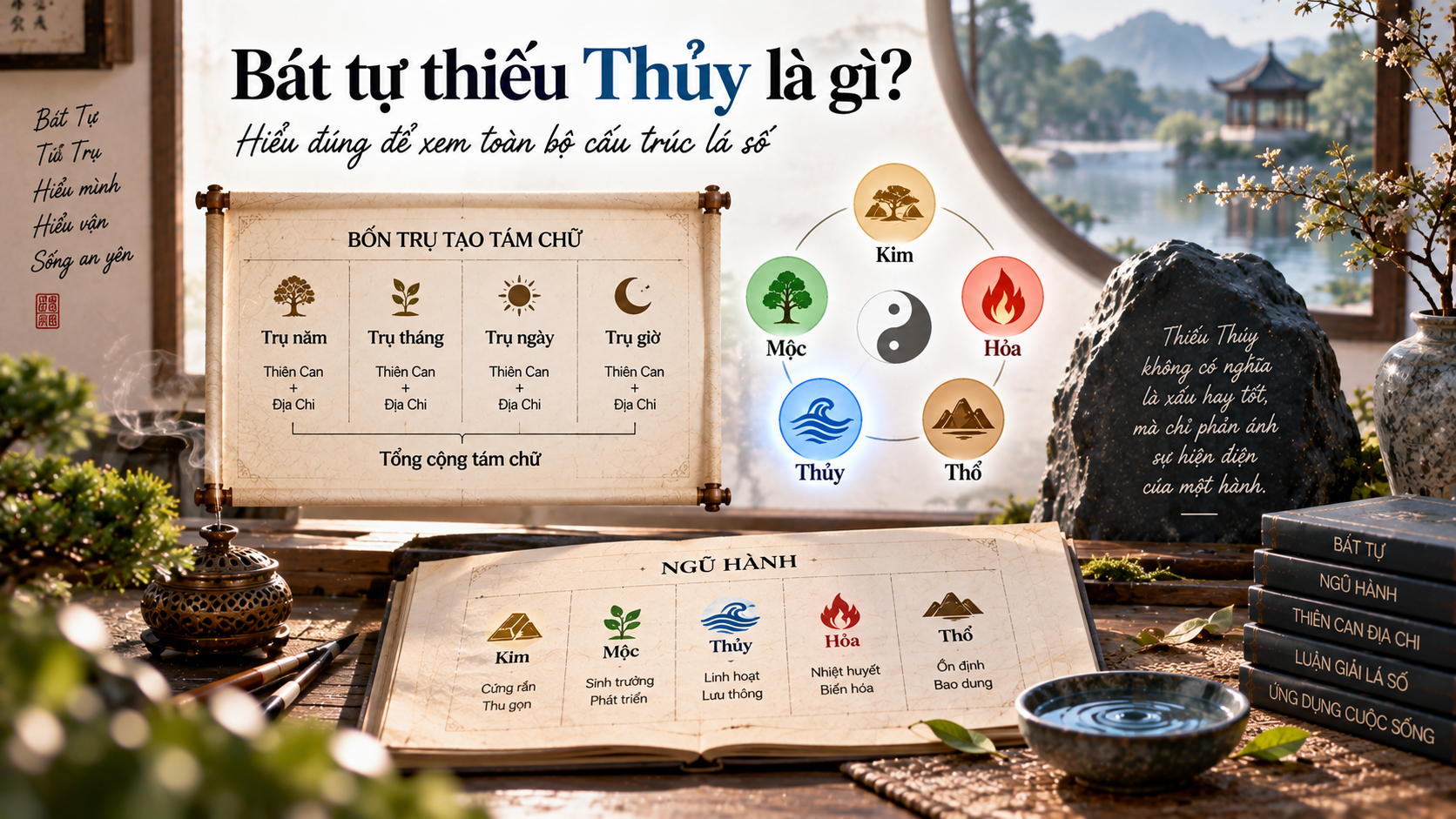 Bát tự thiếu Thủy là gì?