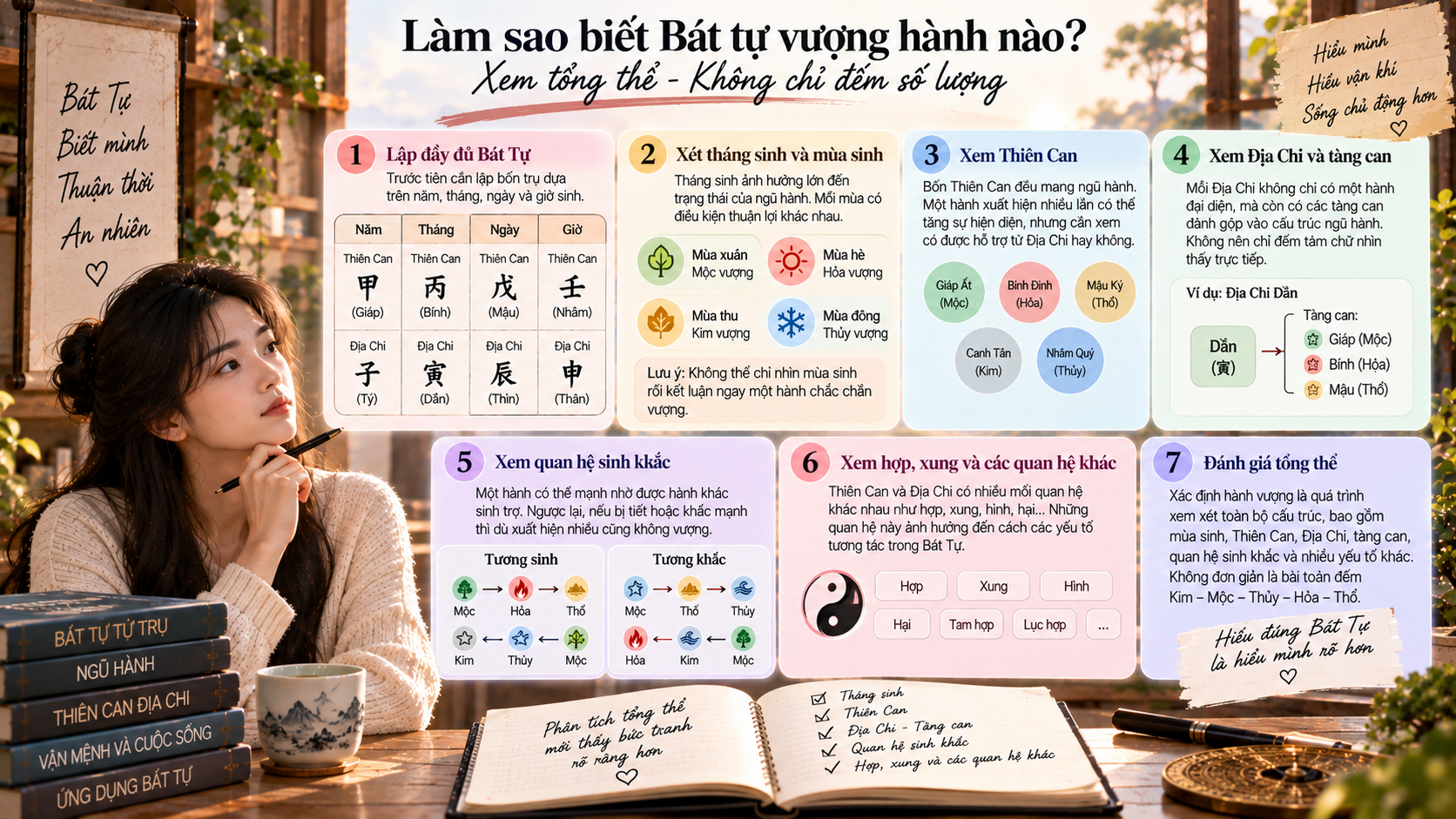 Làm sao biết Bát tự vượng hành nào?