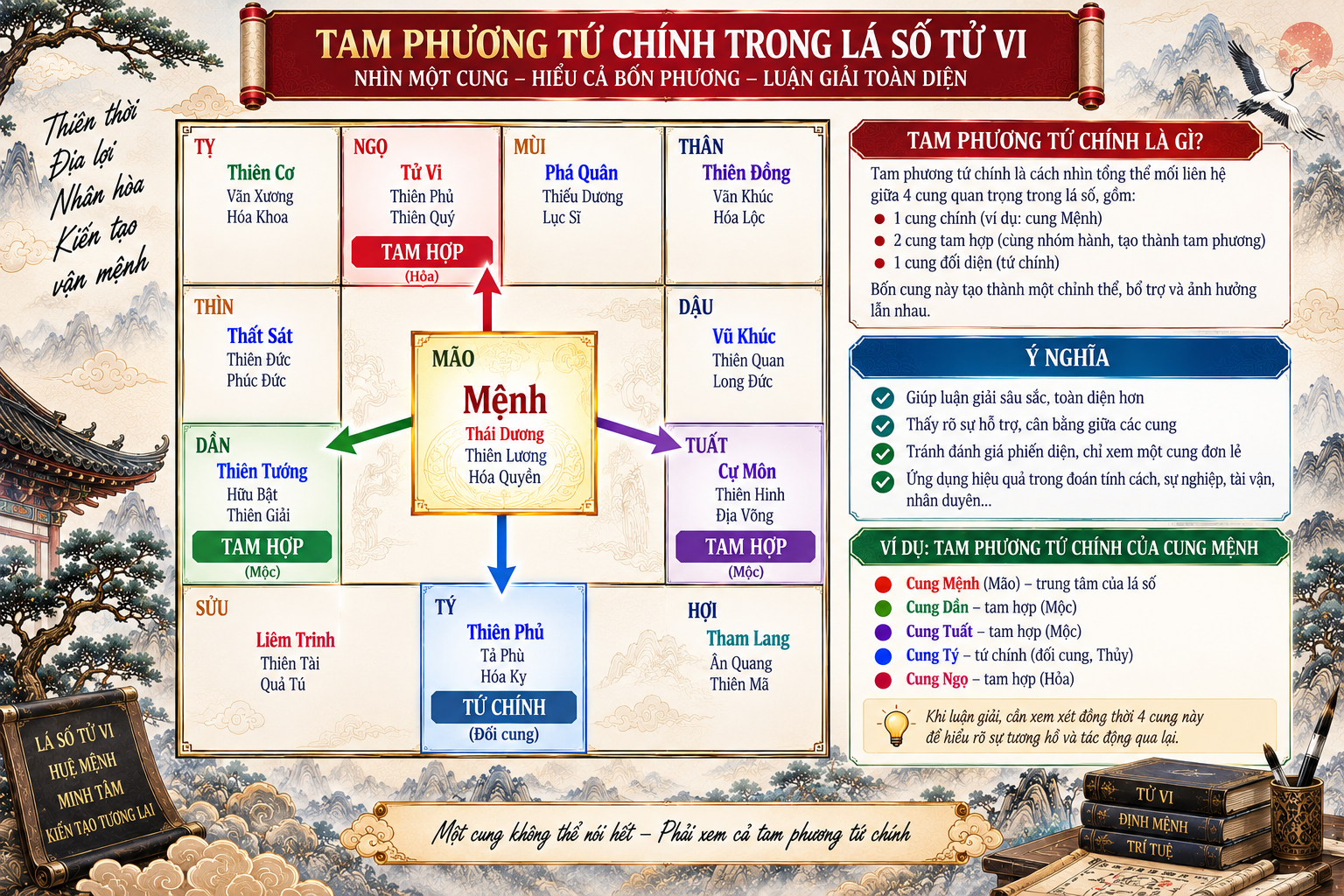 Cấu trúc tam phương tứ chính là gì?