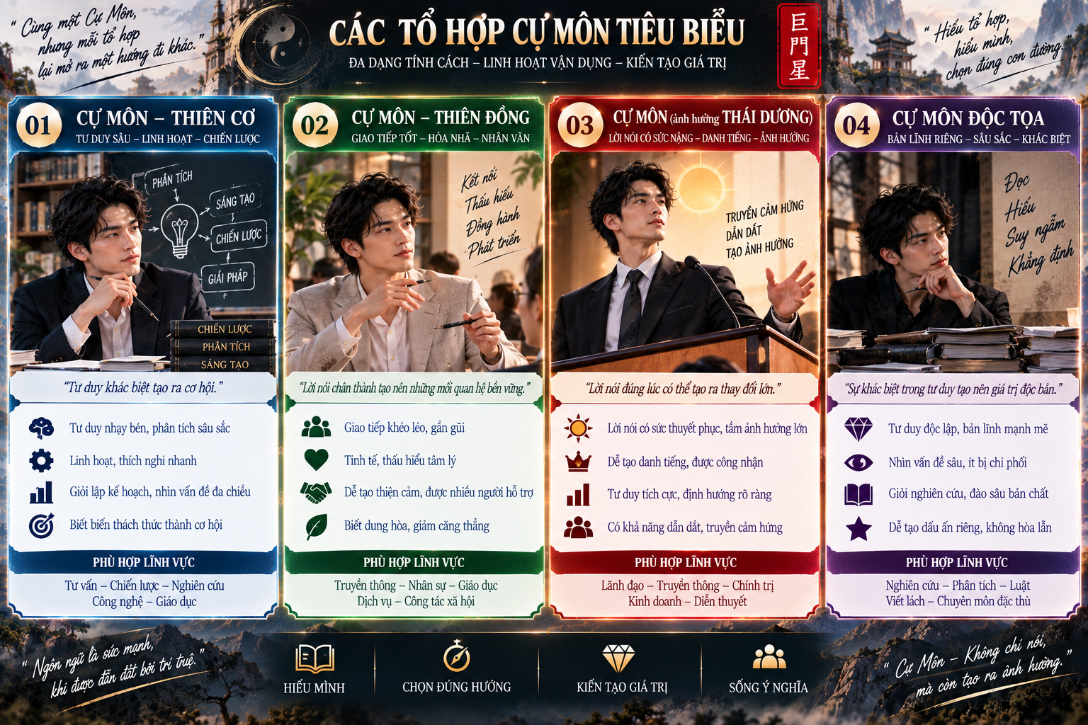 Mệnh Cự Môn tại Dần và Thân