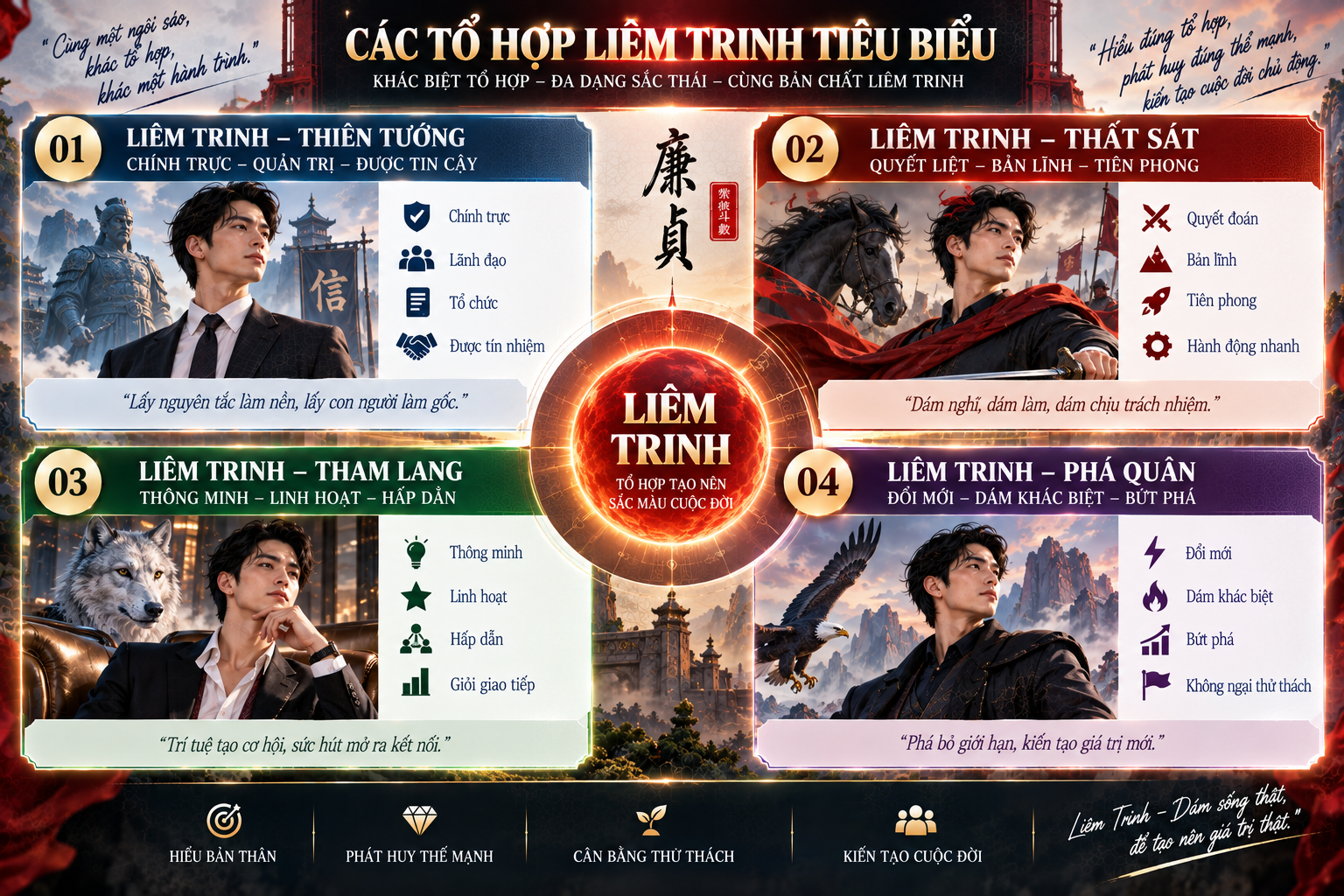 Mệnh Liêm Trinh tại Sửu và Mùi