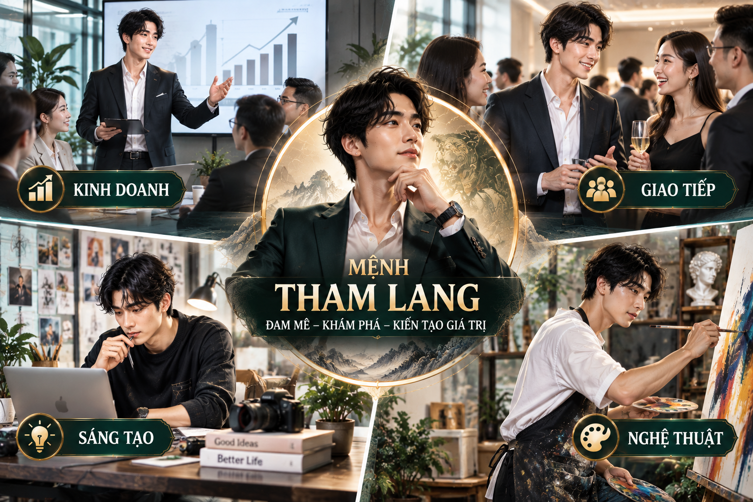 Mệnh Tham Lang có thiên hướng nghệ thuật và sáng tạo không?