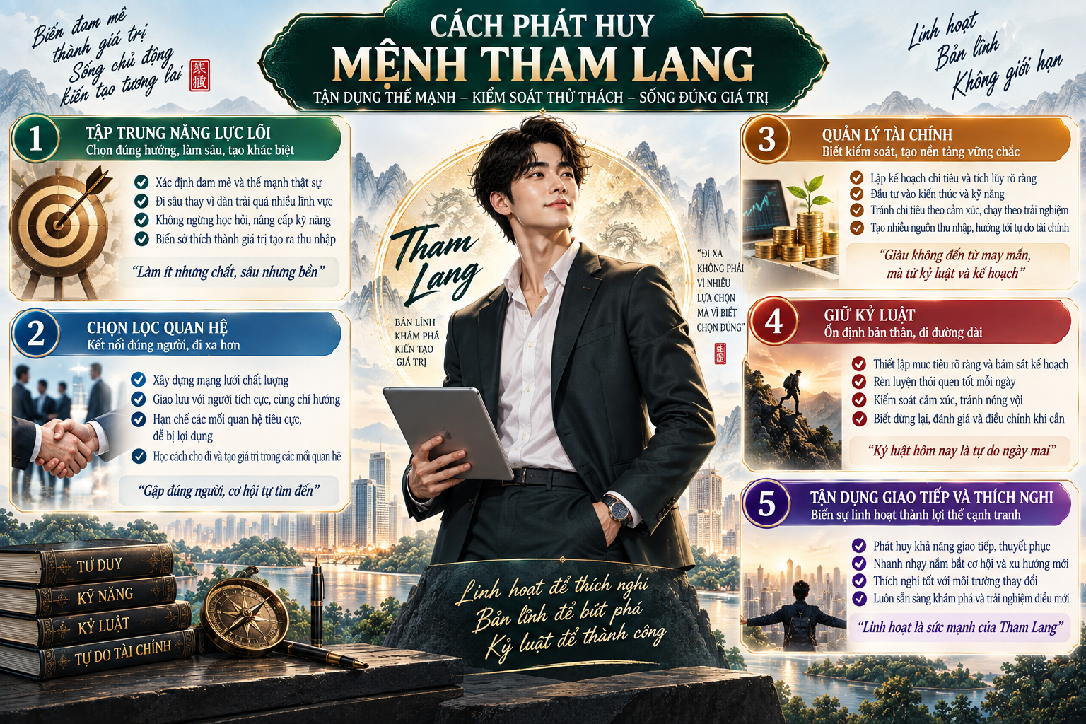 Người mệnh Tham Lang nên phát huy điều gì?