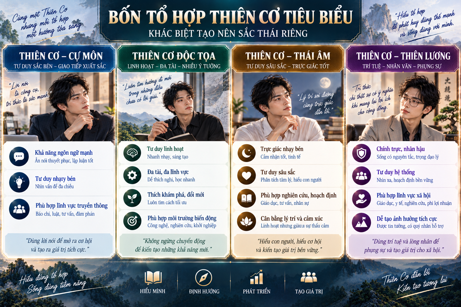 Mệnh Thiên Cơ tại Dần và Thân