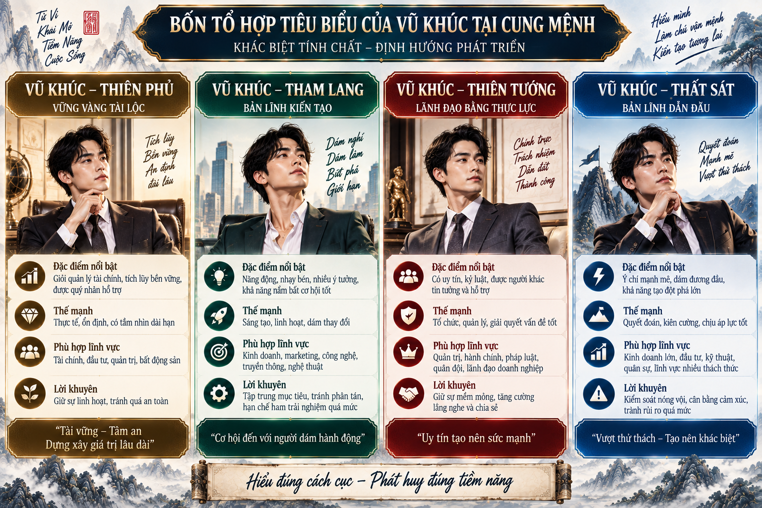 Mệnh Vũ Khúc tại Mão và Dậu