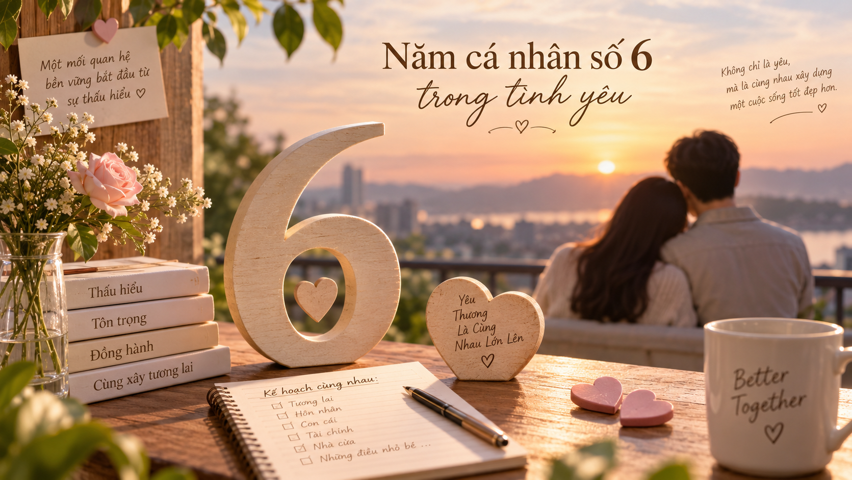 Năm cá nhân số 6 trong tình yêu