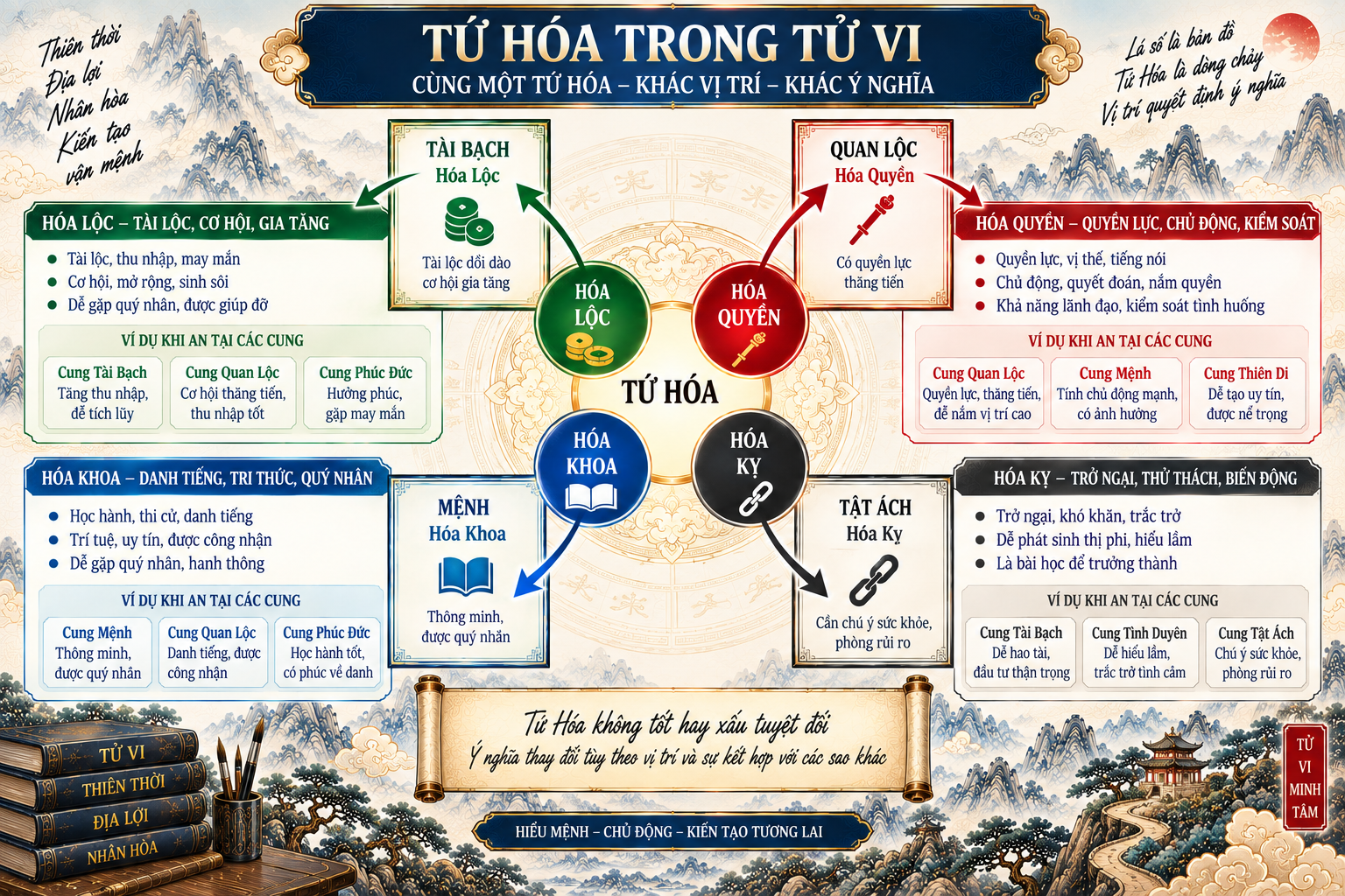 Ý nghĩa Tứ Hóa trong lá số tử vi