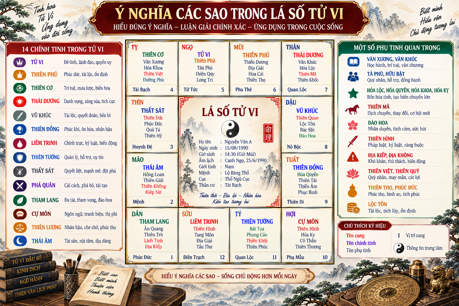 Ý nghĩa các sao trong lá số tử vi