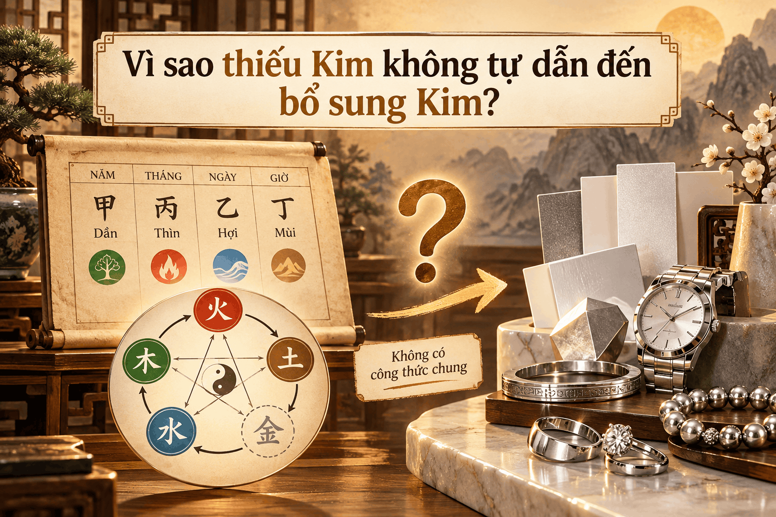 Vì sao thiếu Kim không tự dẫn đến bổ sung Kim?