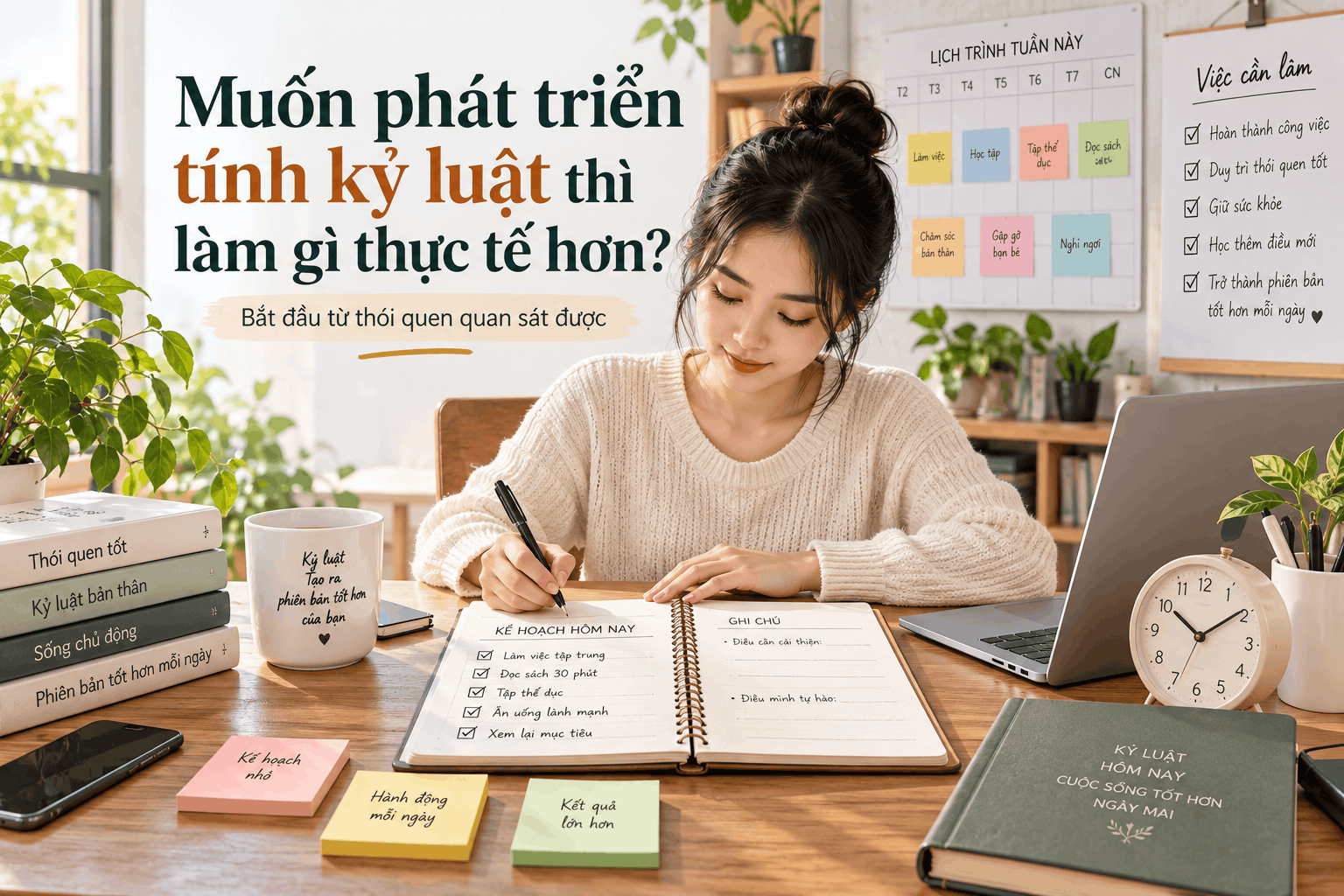 Muốn phát triển tính kỷ luật thì làm gì thực tế hơn?