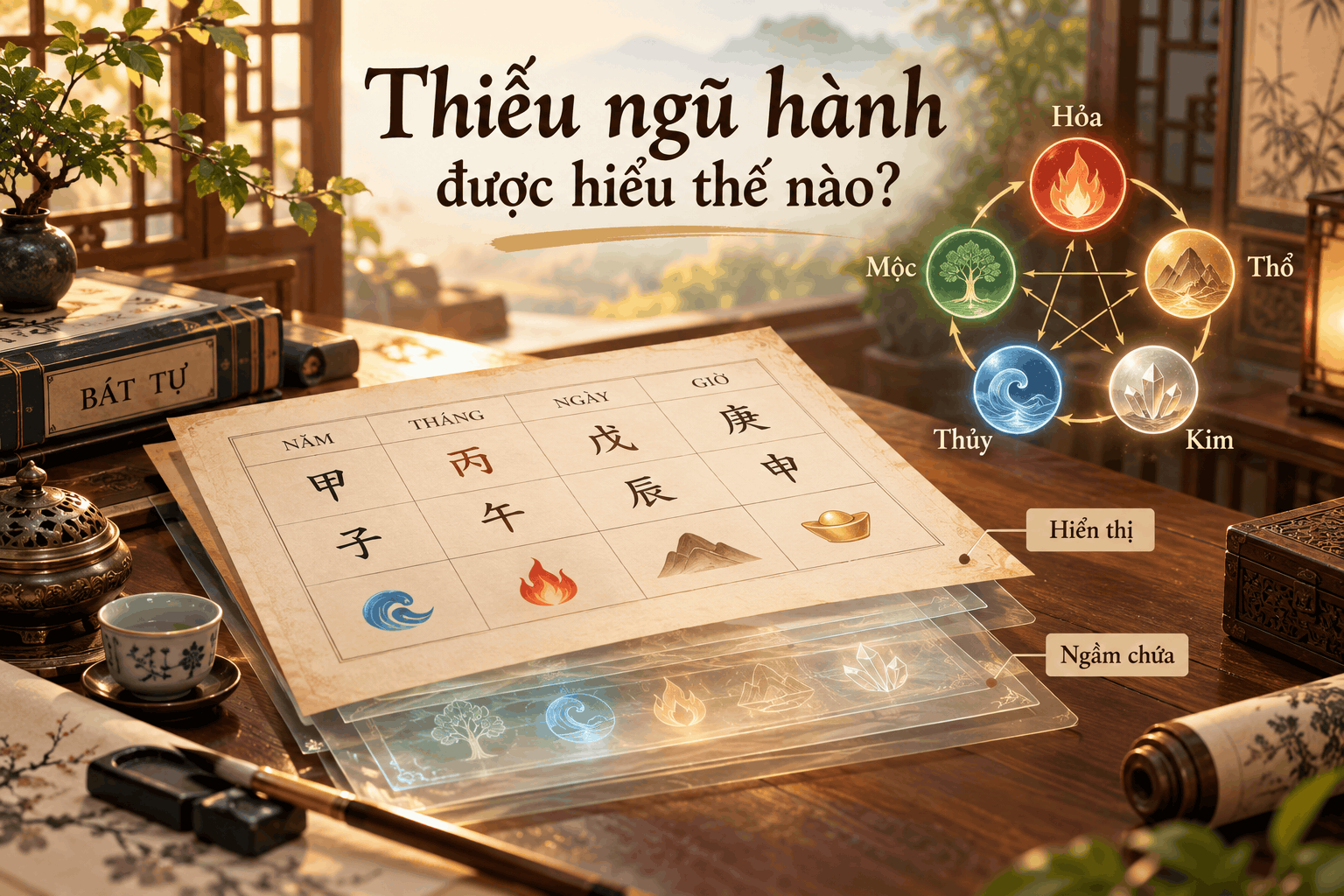 Thiếu ngũ hành trong Bát Tự thường được hiểu thế nào?