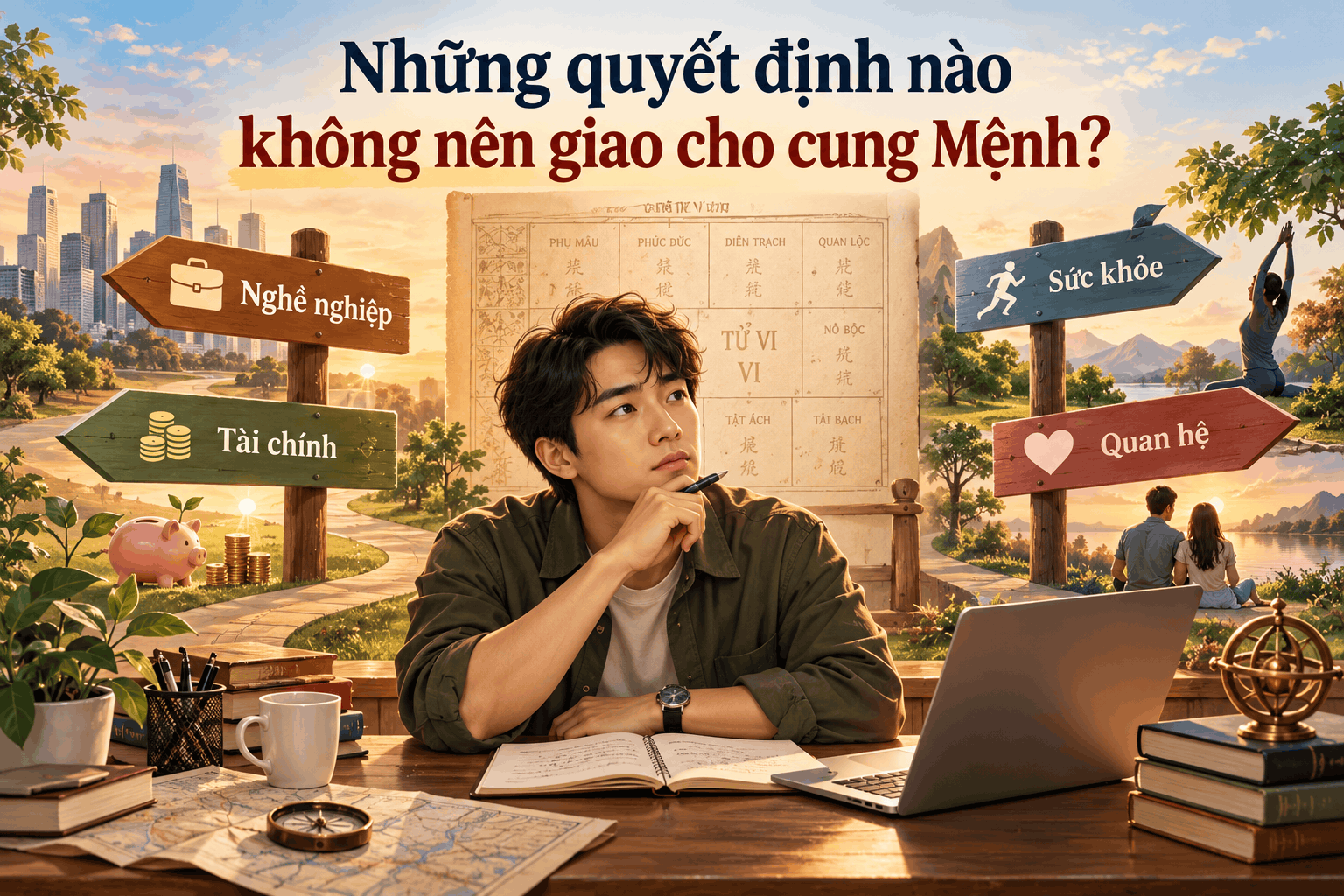 Những quyết định nào không nên giao cho cung Mệnh?