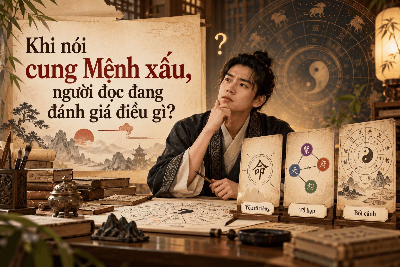 Khi nói cung Mệnh xấu, người đọc đang đánh giá điều gì?