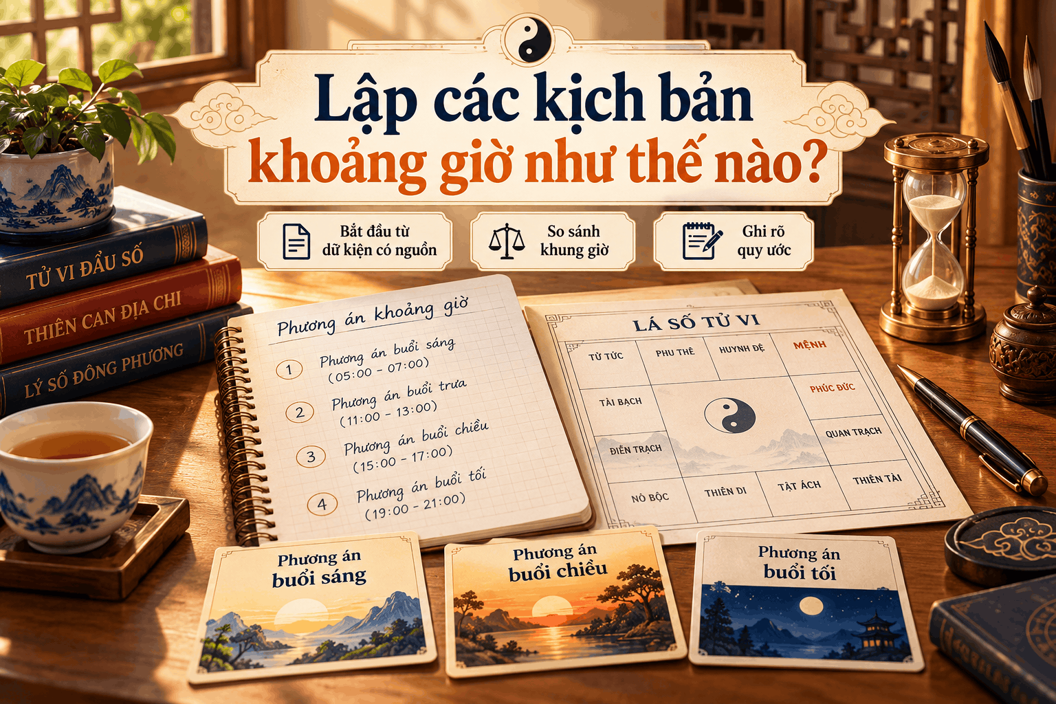 Lập các kịch bản khoảng giờ như thế nào?